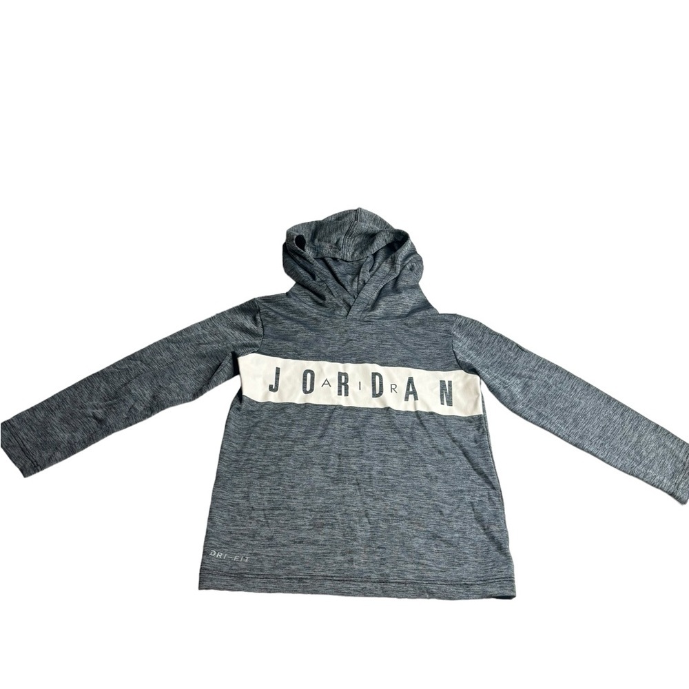 Toddler NIKE AIR JORDAN Dri Fit Long Sleeve Logo Hoodie Tee Shirt - Size 2T